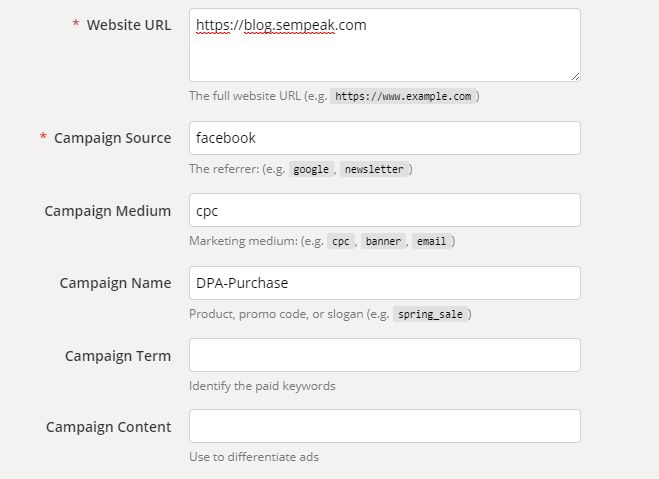 Campaign URL Builder
