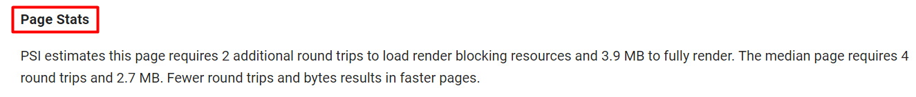 pagespeed insight 3