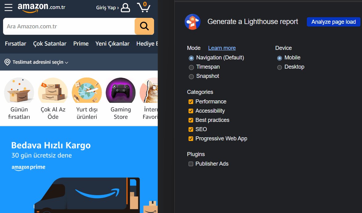 inp test header menu amazon